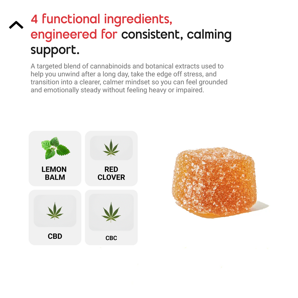 Wind Down - Calming Gummies with CBD and Lemon Balm